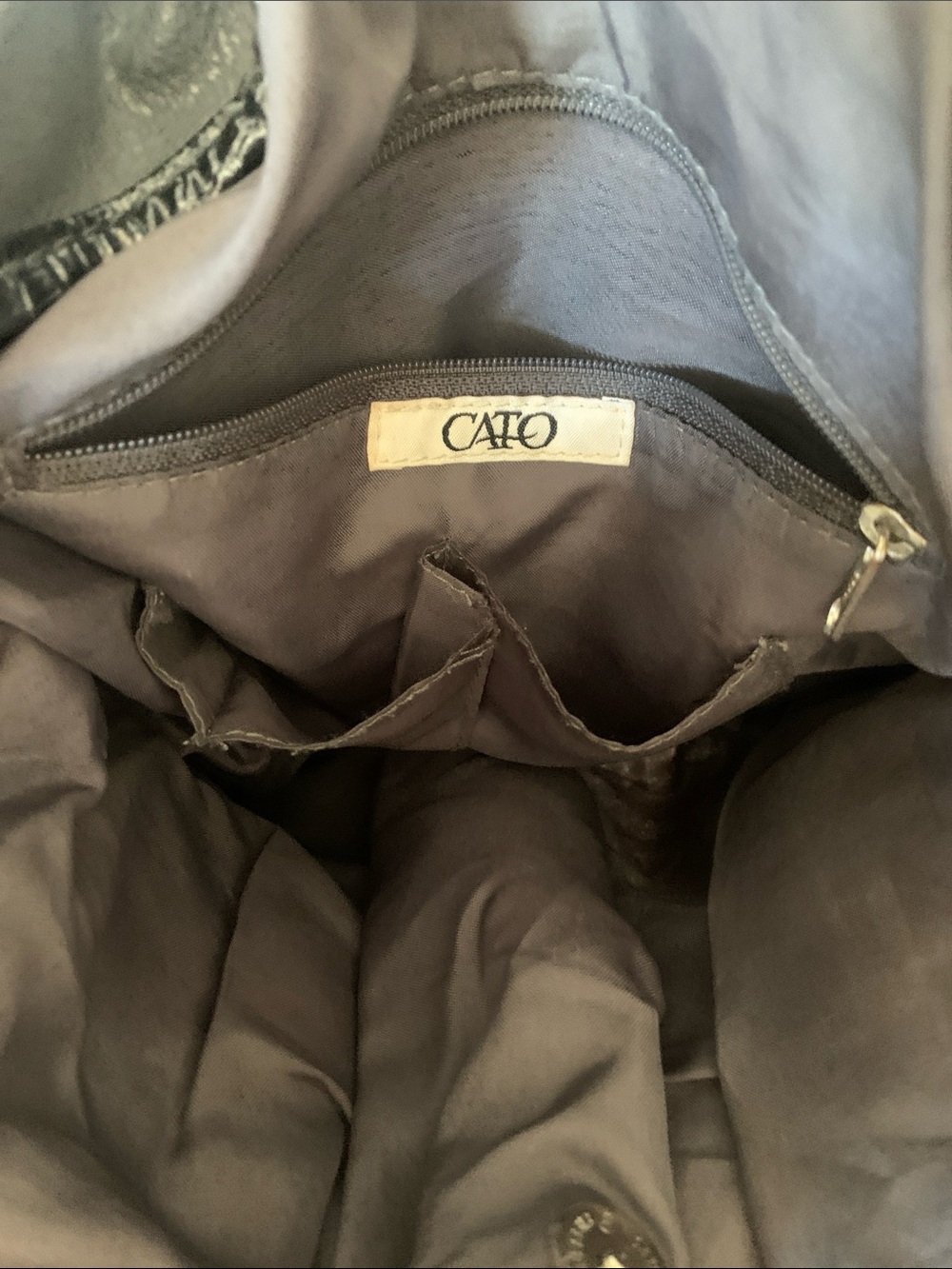 Y2K Cato Dark Gray Purse Silver Accents Shoulder Bag - Picture 7 of 11